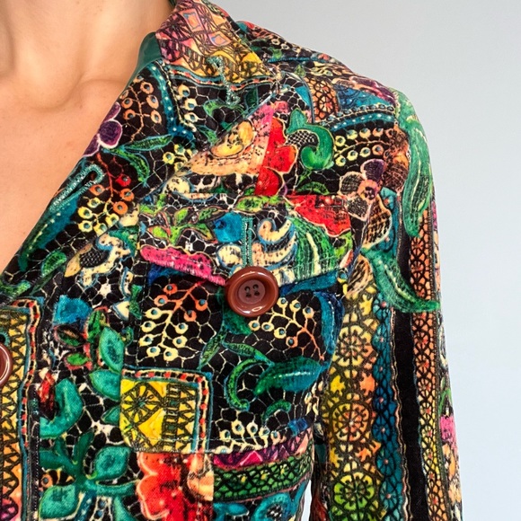 90s Boho Button Up jacket / shirt - Picture 4 of 7